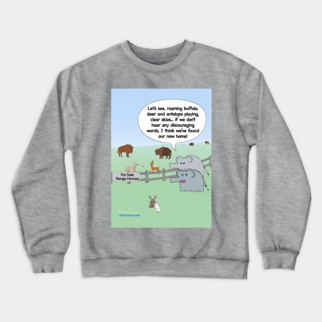 EFC Give me a home Crewneck Sweatshirt by Enormously Funny Cartoons